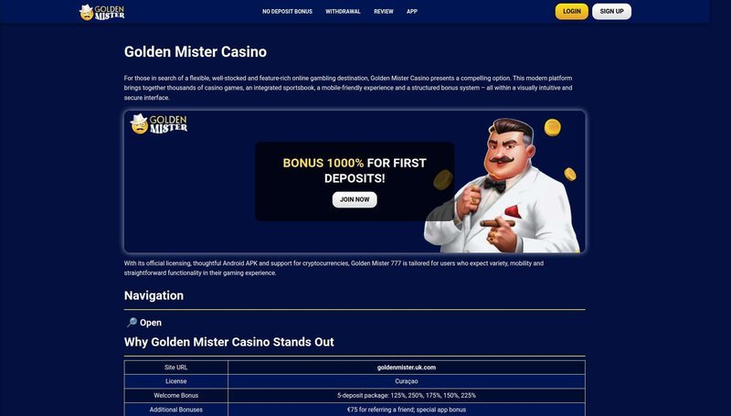 Golden mister 777, golden mister casino